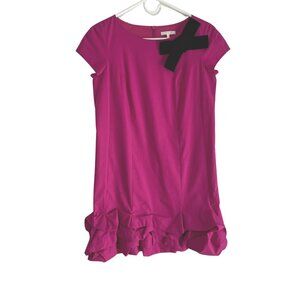 Paule Ka Dress Size 8 Rose Pink Sleeveless Designer Evening Classy Feminine